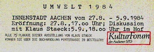 Umwelt Aachen 1982